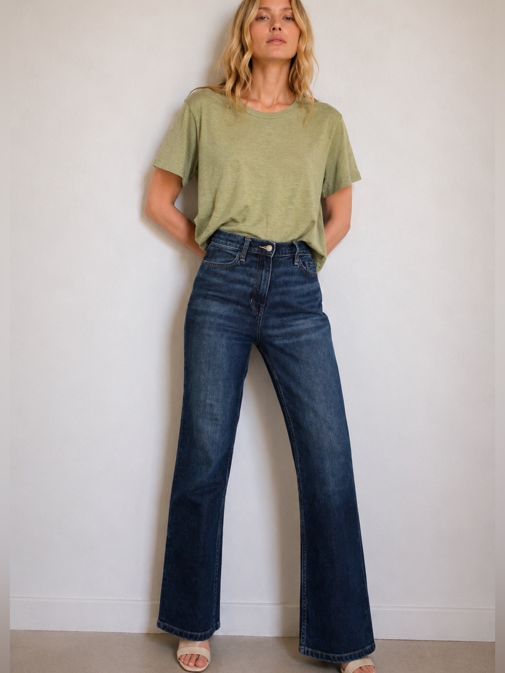 Banana Republic High Rise Straight Dark Wash Denim Jeans Size 30